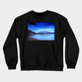 Luss Beach in Loch Lomond at Night Crewneck Sweatshirt